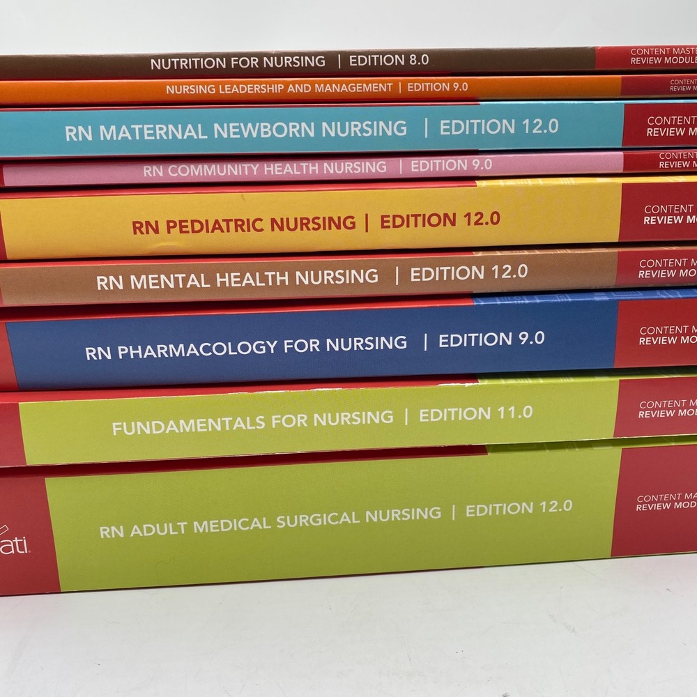 ATI Content Mastery Series Review Module Nursing Textbook Set 2023 NCLEX Prep RN - Picture 2 of 14